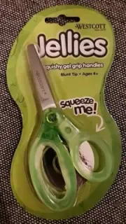 NEW Westcott Jellies Squishy Gel Grip Handle Scissors Blunt Tip - Child's