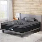 Euro Top Spring Pocket Mattress 34cm Thick 5 Zoned Medium Firm Foam Double Size