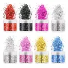 8 Boxes Glitter Art Accessory Nail Art Powder Sequin Body Glitter