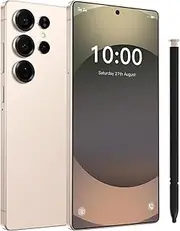 C25 Ultra 5G Unlocked Cell Phone,12+512GB Memory Android Phone,108MP Zoom Camera, Android 14 Smartphone,Build in G Pen, 6.8“ HD Screen,6800mAh Battery Life, Dual SIM/Face ID/GPS (Titanium Gold)