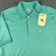 Tommy Bahama Polyester Supima Cotton UV Protection Swordfish Polo Shirt Small