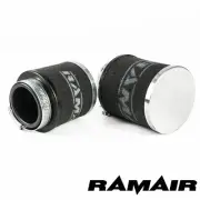 Chrome Cap Motorcycle Pod Foam Air Filter 48mm