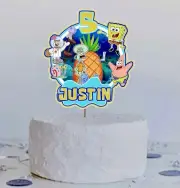 SpongeBob Custom Birthday Celebration cake Topper