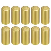 100Pcs PVC Heat Shrink Capsules Wine Shrink Wrap Cap Grape Shape, 30x60mm Gold