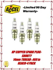 Accel HP 14mm Thread Copper Spark Plug 4 Pack For Chevrolet/Ford/GMC/Dodge (for: Ford)