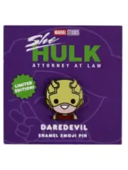 100% Soft x Marvel She-Hulk Daredevil Enamel Emoji Pin Limited Edition