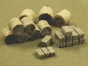 Bachmann 32502 HO Scale Hay Bundles 35/Pk