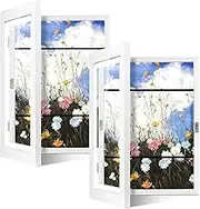 2 Pack Kids Art Frames 11x14 - Front Opening Kids Artwork Frames Changeable, Artwork Picture Frames Holds 150 Pieces, White Artwork Display Storage Frames for Children, Drawings, Home, Crafts