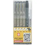 Sakura Pigma Micron Manga Basic 6 Pack Black/White