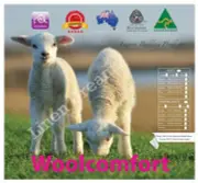 King-Aus Made All Seasons 200+350GSM Pure Australian Finest Wool Quilt
