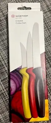 Wüsthof Create Collection Messenset 3-Piece Paring Knife -Multicolor 1065370302