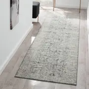 Allen Ayala Transitional Charcoal Runner Rug