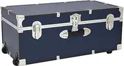 Seward Trunk Wheeled Footlocker, Blue (Blue) - 6113-19