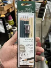 Sketching and Accessories Set - Castell 9000 Graphite Pencils and Eraser Pencils