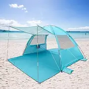 ZDY Beach Tent With UPF 50+ UV Protection - Portable Sun Shelter Canopy, Lightweight & Easy Setup Cabana for Family Outdoor Camping, Fishing, Backyard Picnics