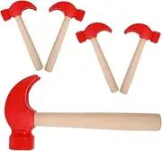 Toddmomy 5pcs Wooden Pounding Mallet for Montessori for Fine Motor Skills Development Engaging Hammer for Hand Eye Coordination Pretend Play Suitable for Boys