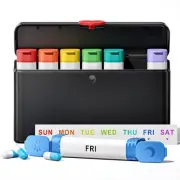 Weekly Pill Organizer 2 Times a Day, Large Pill Box 7 Day, Daily Twice Am Pm ...
