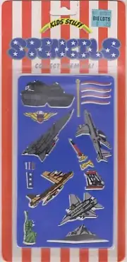 1991 Kids Stuff Drawing Stencil Set War and America (Rare)