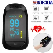 Finger Pulse Oximeter Blood Oxygen Saturation SPO2 Heart Rate Patient Monitor AU