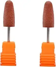 minkissy 2pcs Silicone Nail Drill Bits Set Russian Manicure Drill Bit Set for Nail Grinding Head