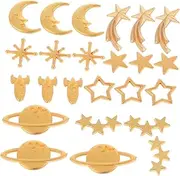[KALLORY] Alloy Charms Diy Metal Jewelry Accessories Number Beads Epoxy Resin Fillers Kit