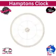 LARGE HAMPTONS FLOATING WALL CLOCK ART DECOR TIMBER NATURAL 60CM brand new