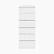 6 Drawers Chest of Drawers White Dressers - Minimalist Storage for Contemporary Homes Dresser