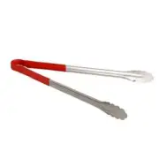 Thunder Group SLTG816R 16" One Piece Stainless Steel Utility Tong w/ Red Handle