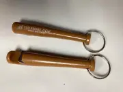 2 Tullamore D.E.W Irish Whiskey Baseball Bat Bottle Openers
