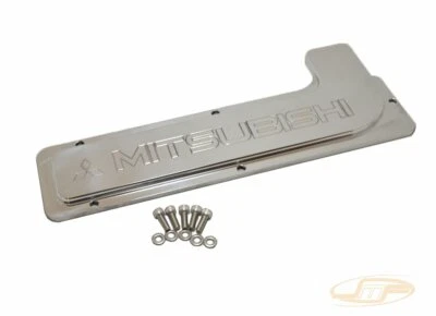 JMF CNC Machined Deluxe Spark Plug Cover Mitsubishi Engraving For 90-99 DSM