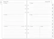 2025 Weekly & Monthly Planner Refill, A5 Planner Inserts, 12 Monthly Calendars, 5.5"x8.5", 6-Hole Punched