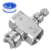Air Atomizing Nozzle 1/4BSPT 80 Degree Mix Type Spray Tip with Sealing Tape