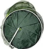 LLEIIshen Fish Basket Fishing Care Net Anti-Jump Pocket Portable Fishing Bucket Quick Dry Small Mesh Storage Bag Luminous 50KG Capacity/1583