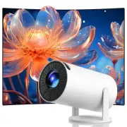 Mini Projector with WiFi and Bluetooth, Smart Portable Projector HD 1080P Sup...