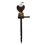 Solar Garden Light Resin Bald Eagle Figurine Dusk Dawn Solar Light7112