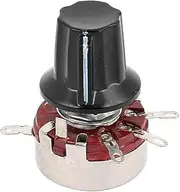Aexit 5K6 (Control electrical) Ohm 2W 5.9mm Knurled Split Shaft Rotary Pots Carbon Potentiometers (59ry582qf664) W Knob