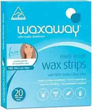 Waxaway Ready To Use Face Sensitive Strips (Pack of 20)