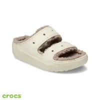 在飛比找momo購物網優惠-【Crocs】中性鞋 經典軟絨毛毛涼拖(207446-2YC