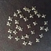 2000 pcs silver color Leaf shape bead cap
