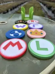 Super Mario Bros Style Custom Drink Coasters and Storage Nintendo Luigi Bowser