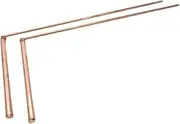 Dickly 2Pcs Copper Dowsing Rods,Detection Rods Detect Rods,Finding Tool,Divining Rods Portable for Treasure Buried Items