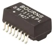 XFMR, 10/100 BASE-TX, POE, 2PORT, SMD, Ethernet & LAN Transformers SM13126PEL