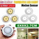 3x LED Motion Sensor Night Light Indoor Outdoor Battery Operated Stairs Hallway