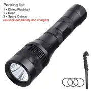 200M Diving Flashlight L2 LED Underwater 1050LM Scuba Dive Torch IP68 Waterproof