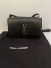 NEW YVES SAINT LAURENT MONOGRAM SHOULDER BAG CASSANDRA LOGO