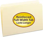 SMD15310 - Smead 15310 Manila File Folders, Office Supplies Files with Reinforced Tab