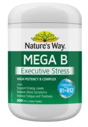 Mega B Vitamins Energy Immune Stress Heart Support Brain Health 200 Tablets NEW