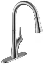 Glacier Bay 1-Handle Pull-Down Sprayer Kitchen Faucet W/Soap pump HD67830-0004