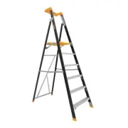 Gorilla Pro-Lite Fibreglass Platform Ladder 150kg 6 Step 1.74m Platform