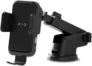 Devanti Car Phone Holder Cars Accessories iPhone Chargers Wireless Mount Vent Suction Cup Portable Power Bank Mobile Charging Pad USB Qi Fast Desktop Multi-Port Docking Plate Cordless